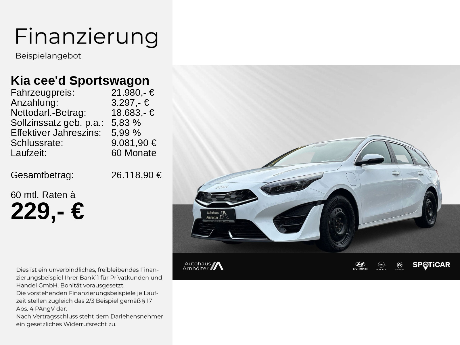 Cee'd Sportswagon 1.6 GDI PHEV VisionLHZ+SHZ
