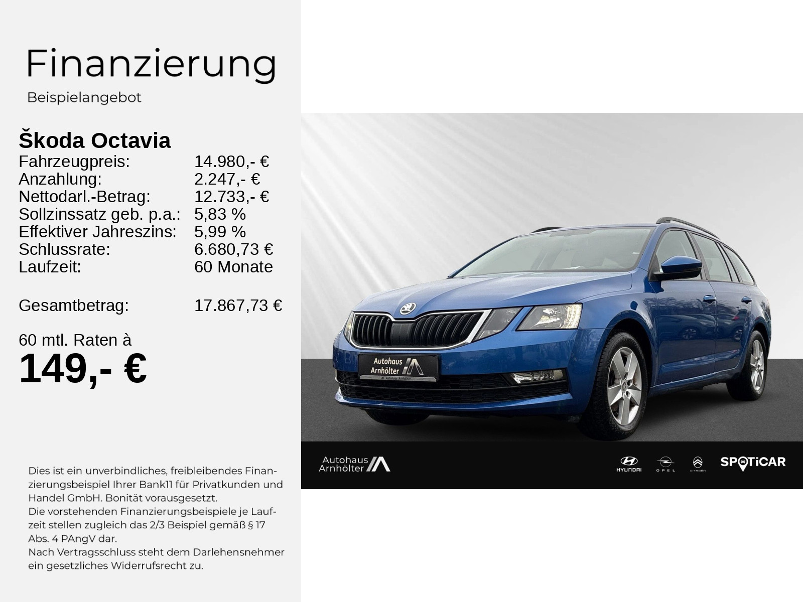 Octavia Combi 1.5 TSI ACT Ambition+PDC+SHZ+PLAY+
