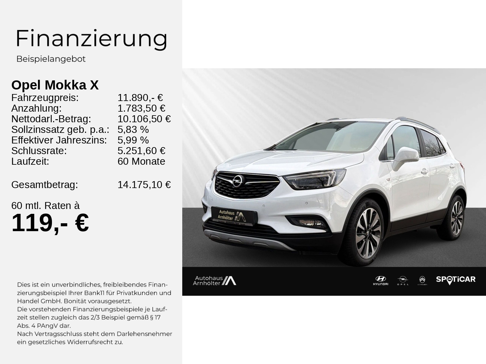 Mokka X INNOVATION 1.4 Turbo ecoFLEX, 103kw+Sitz