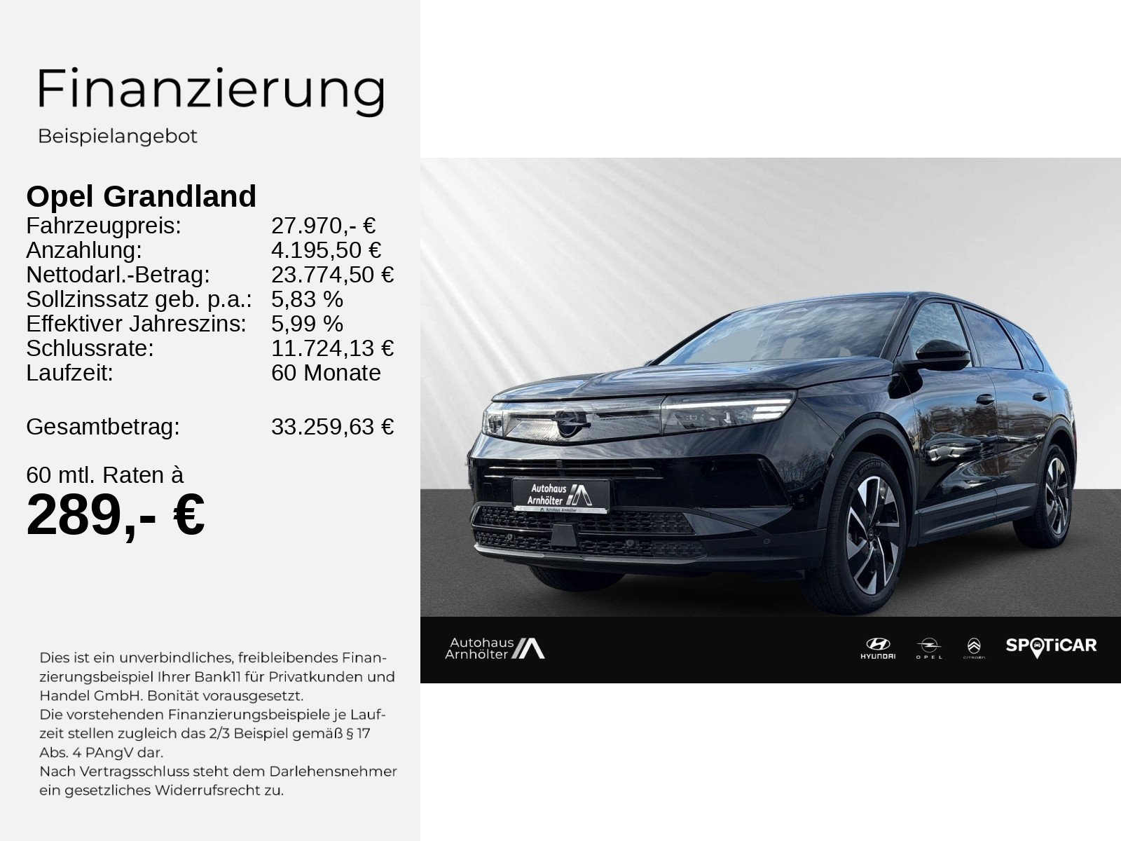 Grandland B GS 1.2 Hybrid 48V eDCT6+SHZ+LHZ+NAV+