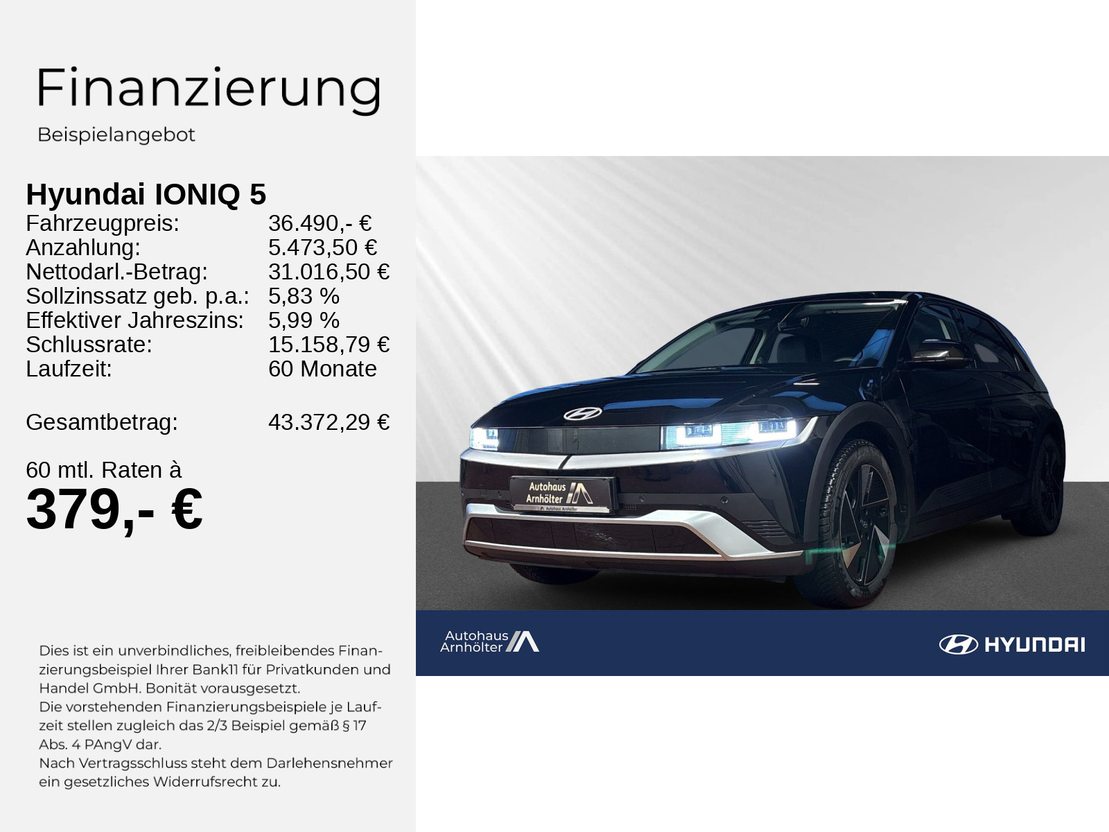 IONIQ 5 +Techniq+NAVI+CAM+CARPLAY+PDC+EL SITZE++