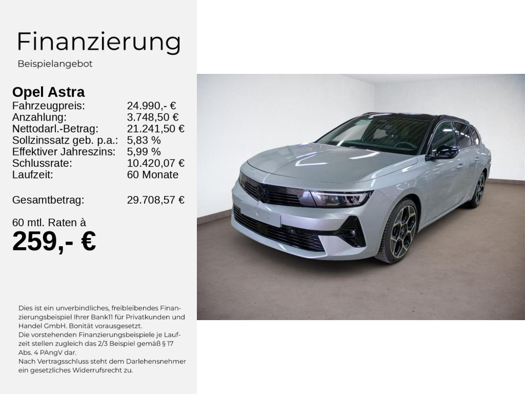 Astra L ST ULTIMATE 1.2 KLIMA+PDC+KAMERA+SHZ+LHZ