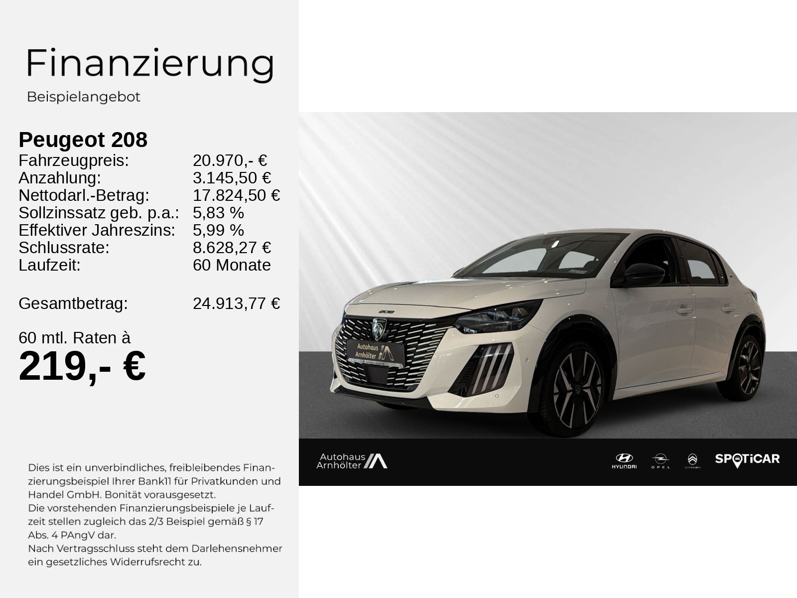 208 Peugeot 208 GT Hybrid 110 E-DSC6+Elek.Sitze+